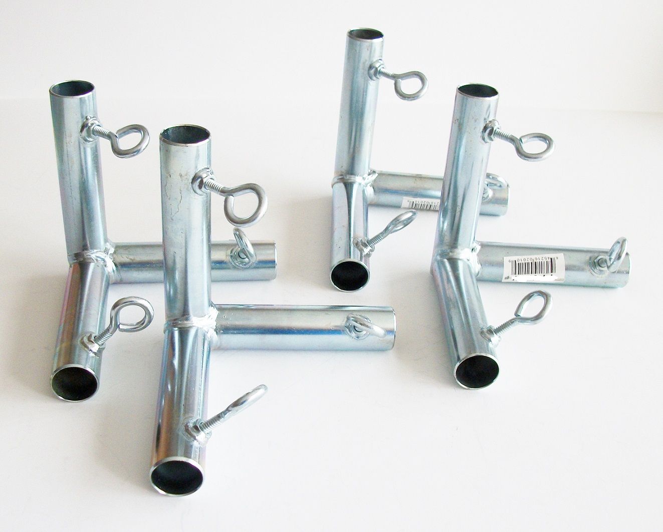 FWF3 1 5/8" Pipe Canopy Part 2pc x 3 way FLAT CORNER FITTING 