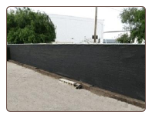 8' X 50' Black Mesh Screen Shade Fence Tarp ~ Approx. 7'6" x 49'6" - Free Shipping