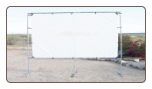 10' x 20' STANDING Outdoor Home Theater Projection Movie Screen Kit using 1" Fittings - Free Shipping