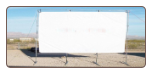 20' x 30' STANDING Outdoor Home Theater Projection Movie Screen Kit using 1 5/8" Fittings - Free Shipping