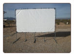 30' x 40' STANDING Outdoor Home Theater Projection Movie Screen Kit using 1 3/8" Fittings - Free Shipping