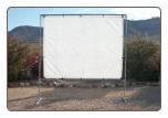 5' x 7' STANDING Outdoor Home Theater Projection Movie Screen Kit using 1" Fittings - Free Shipping 5' x 7' STANDING Outdoor Home Theater Projection Movie Screen Kit using 1" Fittings - Free Shipping