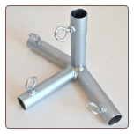 4 way TOP END LOW PEAK DOWN ANGLE CANOPY FITTING w/LEG (P4DA) 3/4" Pipe ~ Canopy Parts