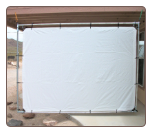 6' x 10' HANGING Outdoor Home Theater Projection Movie Screen Kit using 3/4" Fittings - Free Shipping 6' x 10' HANGING Outdoor Home Theater Projection Movie Screen Kit using 3/4" Fittings - Free Shipping