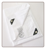 20' X 50' White Fire Retardant Heavy Duty Poly Tarp - Approx. 19'6" x 49'6" ~ Free Shipping 20' X 50' White Fire Retardant Heavy Duty Poly Tarp - Approx. 19'6" x 49'6" ~ Free Shipping