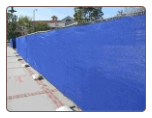 6' x 50' Blue Mesh Screen Shade Fencing Tarp ~ Approx. 5'6" x 49'6" - Free Shipping